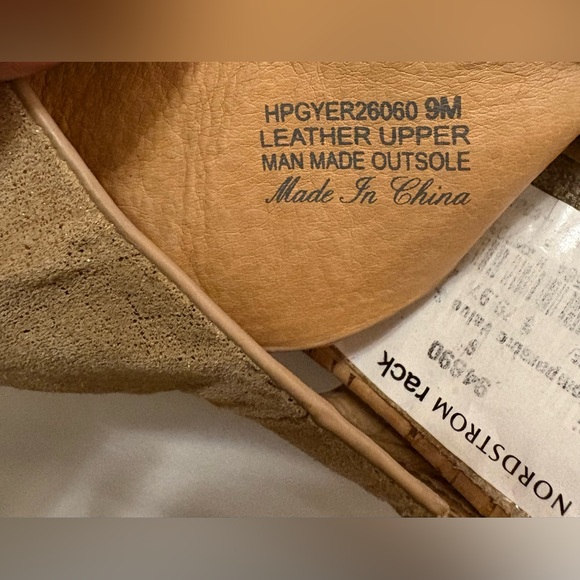 Donald Pliner light bronze leather wedge sandals size 9 - Picture 7 of 7